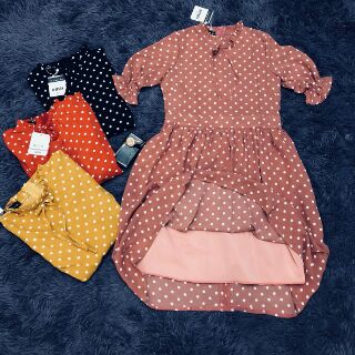 Váy chấm bi đũi Nhật