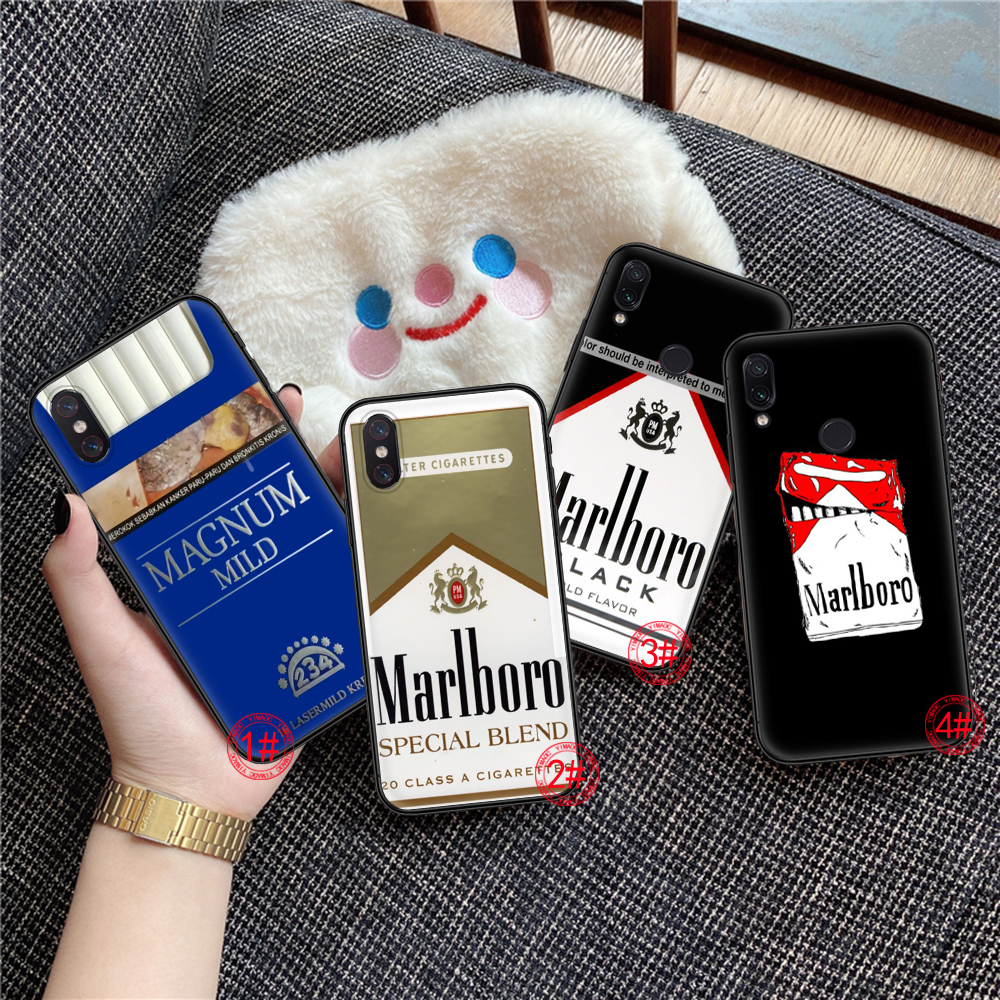 Ốp điện thoại mềm họa tiết thuốc lá Marlboro cho Huawei Y6 Y6P Y7 Y7A Prime Y9 Y9A 129K