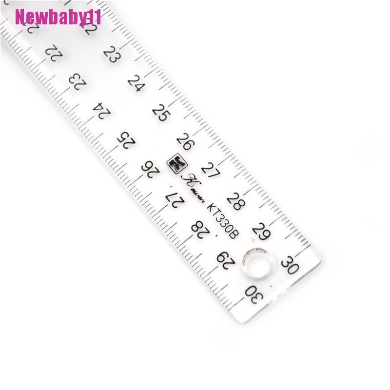 Thước Đo Hai Mặt Hình Vuông Bằng Nhựa Kích Thước 30cm Kích Thước 11Cm Tiện Dụng