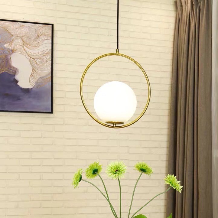 Đèn thả decor chao cầu hiện đại, Đèn trang trí phòng ngủ lãng mạn