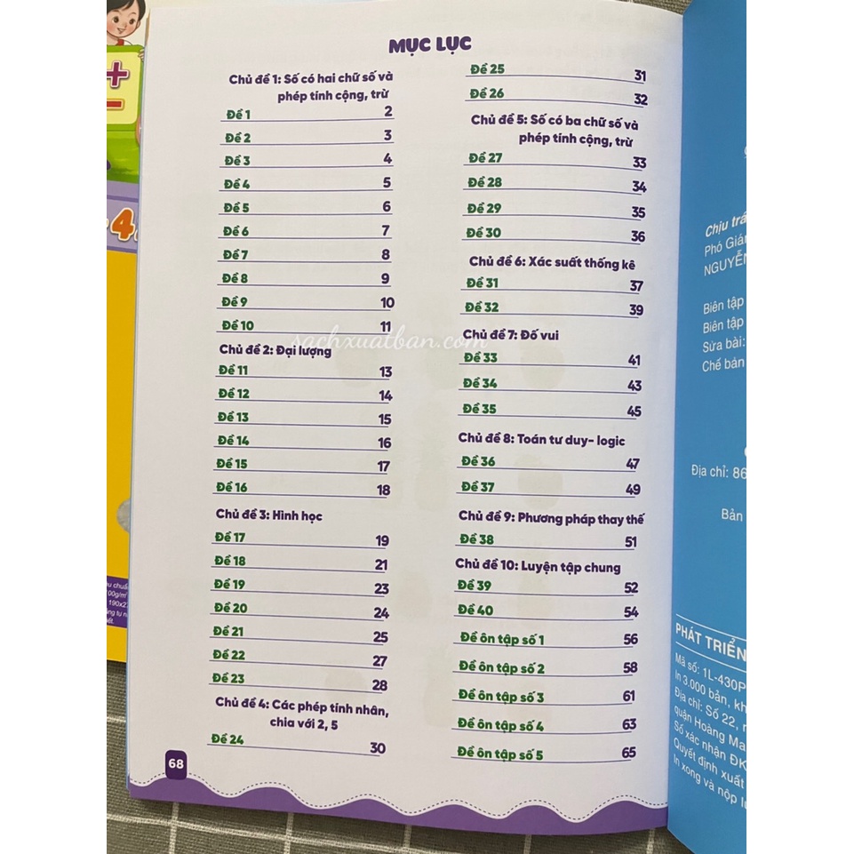 Sách Phát Triển Trí Thông Minh Toán Lớp 2 ( Biên soạn theo chương trình GDPT mới)