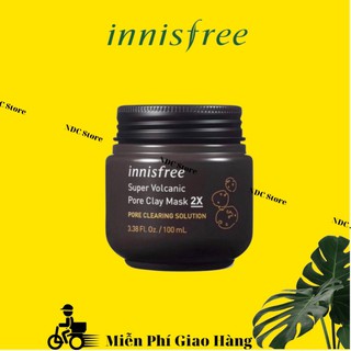 Mặt Nạ Đất Sét Innisfree Super Volcanic Pore Clay Mask 2X 100ml