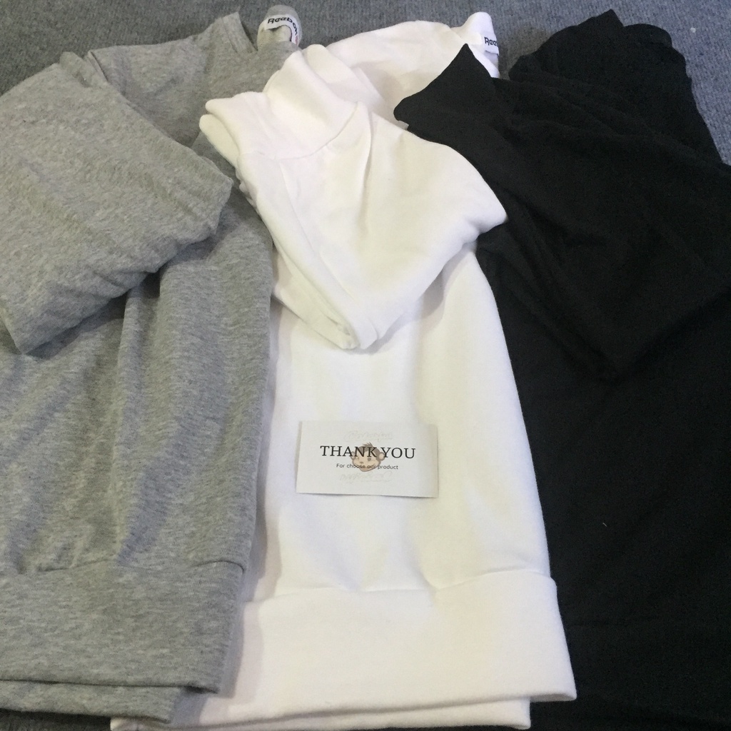 (Tặng kèm Decal) Áo Sweater trơn Nam Nữ Colorful màu Trắng/ Xám/ Đen chất vải thun nỉ dày dặn, form rộng thoải mái- S01 | BigBuy360 - bigbuy360.vn