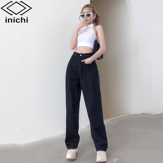 Quần Jean nữ INICHI Q872 ống rộng SIMPLE JEAN lưng ôm chất đẹp