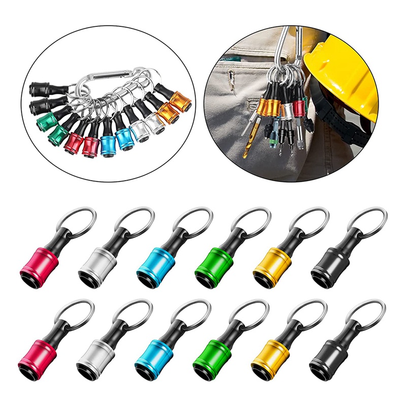 Set 12 Đầu Vít Lục Giác 1 / 4Inch Kèm Giá Đỡ 6 Màu Tiện Dụng