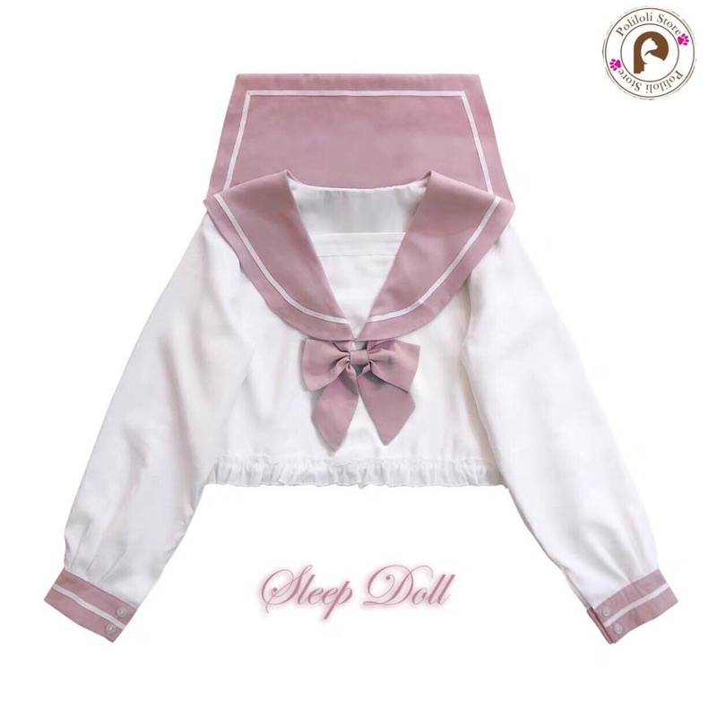 Áo sailor croptop nhiều màu hãng Sleepdoll
