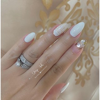 [Siêu Hot]  Sơn gel màu trắng sữa , sơn màu trắng ngà Ảnh Thật Ảnh cuối
