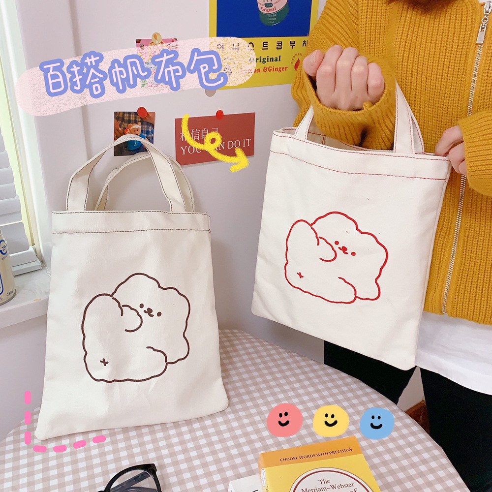 Túi tote cute vải canvas hàn quốc túi vải đi học ulzzang Hàn Quốc