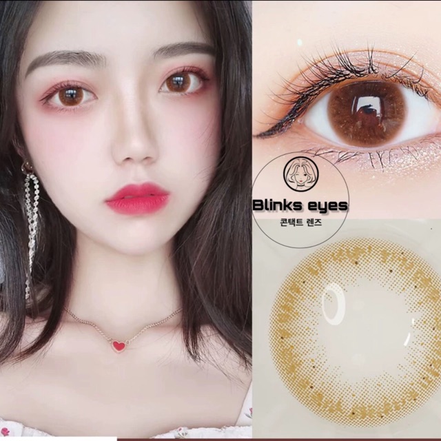 A202 Brown Lens [ 0 đến 8 độ] - Hydrogel Silicone Lens kính áp tròng