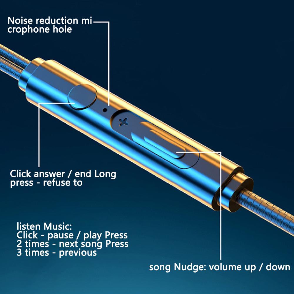Tai Nghe Chơi Game Có Dây Loại C / 3.5MM Tích Hợp Mic BK05 Giảm Tiếng Ồn Chuyên Dụng