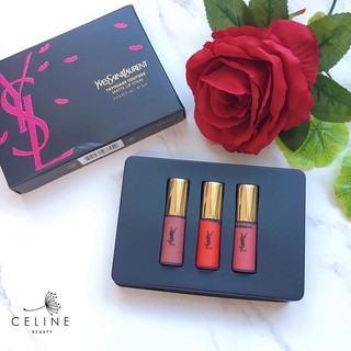 TÁCH SET - Set son YSL mini 3 màu  #1 Đỏ Tươi, #16 Hồng San Hô và #23 Nude