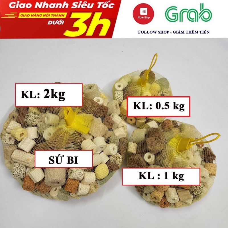 Sứ Lọc Vật liệu lọc cho Bể Thủy Sinh, Bể Cá Cảnh