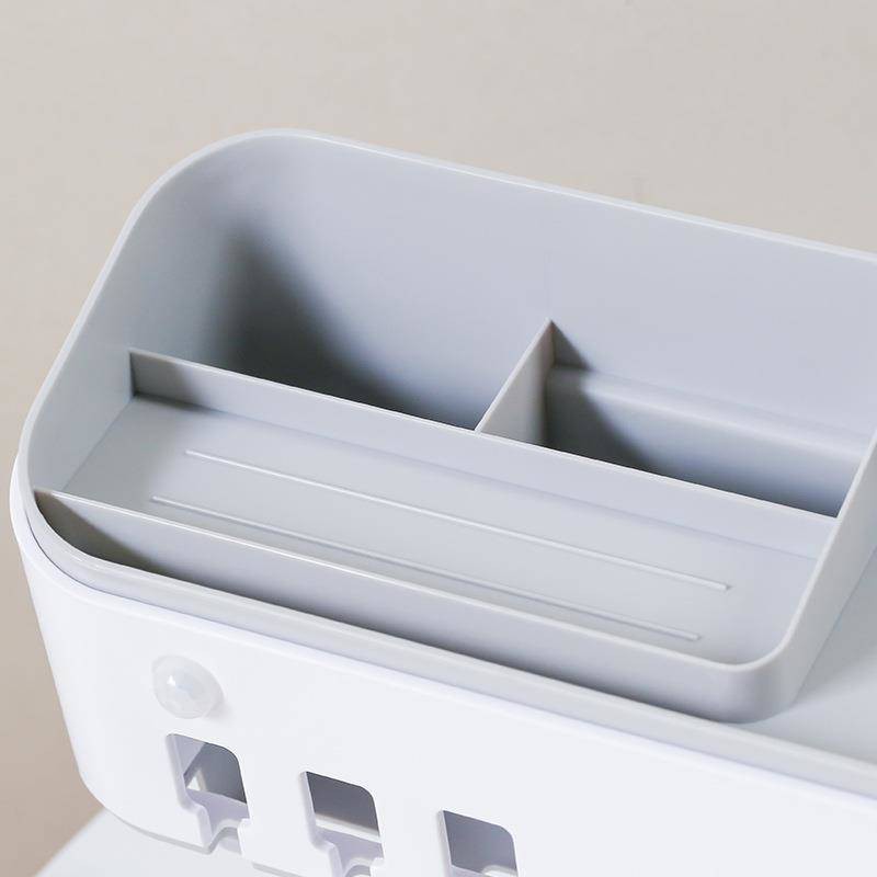 kệ lò vi sóngđời Hộp đựng bàn chải đánh răng, không cần đục lỗ, hút tường, hộp đựng kem đánh răng đa chức năng | BigBuy360 - bigbuy360.vn