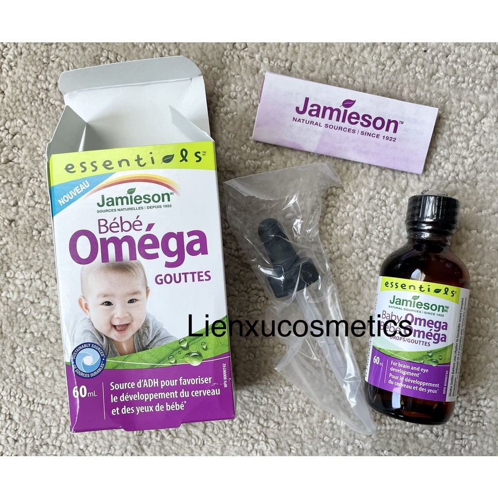 Dầu cá Jamieson’s Baby omega drops 60ml cho bé từ 0 tháng tuổi