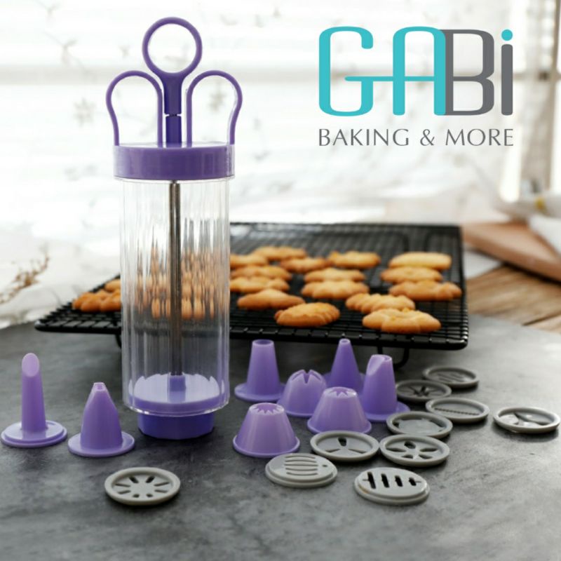 Bộ cookie press nhựa làm bánh quy