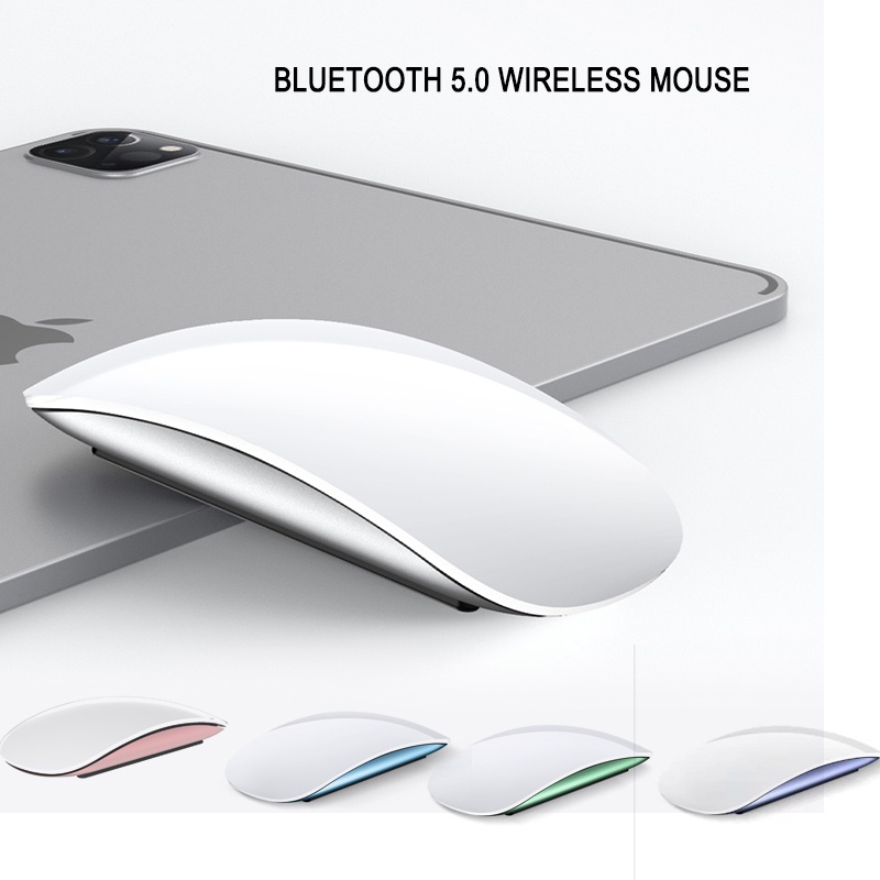 Chuột bluetooth 5.0 Không Dây Siêu Mỏng Cảm Ứng 1600 DPI Có Thể Sạc Lại