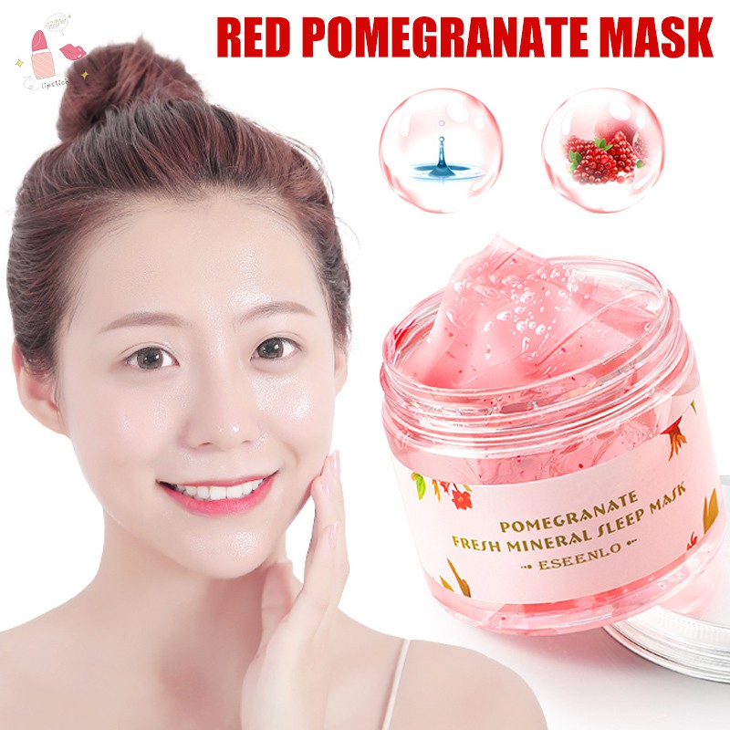 Red Pomegranate Mask Whitening Moisturizing Anti Wrinkle Facial Mask Brighten Skin Care Gel | BigBuy360 - bigbuy360.vn