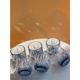 Set 6 Cốc Thuỷ Tinh Lửa Ánh Xanh