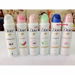 Combo 3 chai Xịt Khử Mùi Dove 150ml- Hà Lan chọn mùi tùy ý