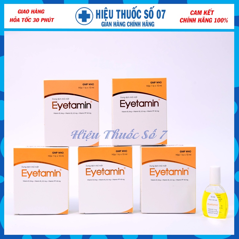 Dung dịch nhỏ mắt dưỡng mắt Eyetamin lọ 10ml