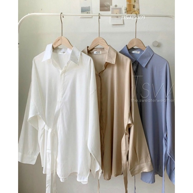 Áo sơmi Buộc Hông Đẹp Lạ - Chất mát