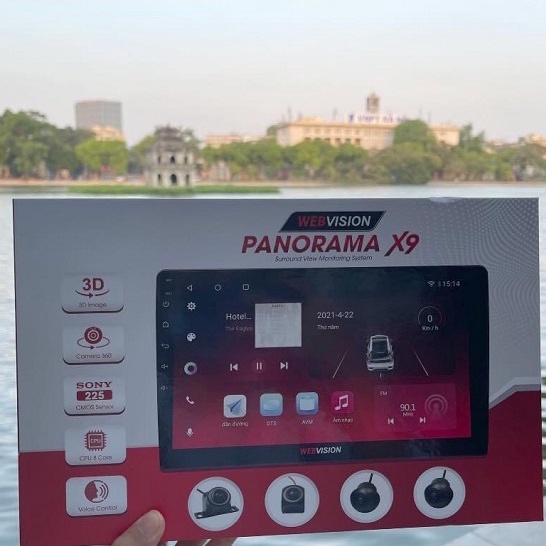 Màn hình DVD WEBVISION PANORAMA X9, màn hình liền camera 360 cao cấp | WebRaoVat - webraovat.net.vn