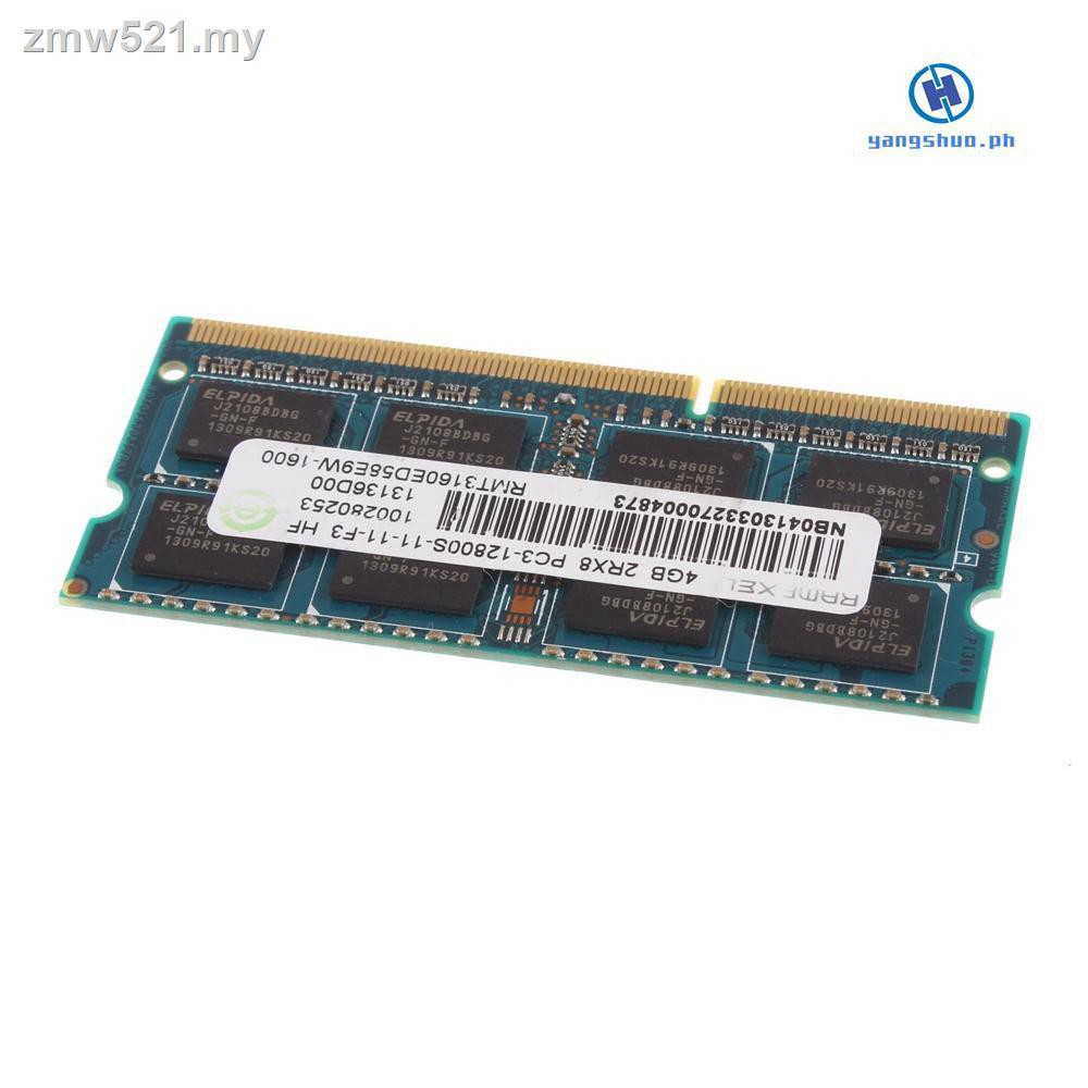 Thẻ Nhớ 100% Ramaxel So-Dimm Pc3-12800S 2rx8 Ddr3 4gb Ram 204pin 1600mhz | BigBuy360 - bigbuy360.vn