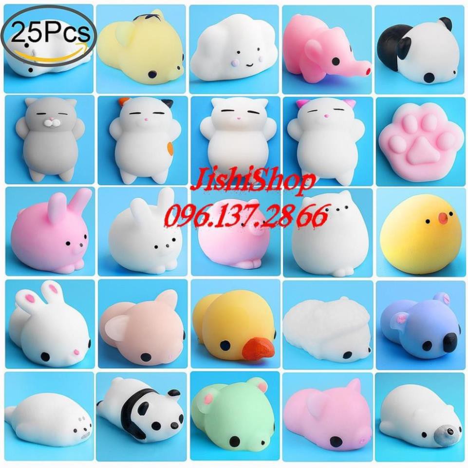 Sỉ Combo từ 5 CON TRỞ LÊN Squishy Mochi mềm dẻo hình thú đáng yêu AA