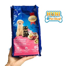 Thức ăn cho chó Smartheart Puppy hạt cho chó trưởng thành vị sữa - gói 400g, 1.5kg