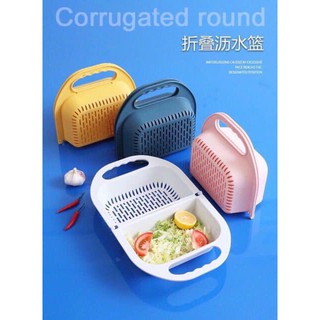 Rổ gác bồn rửa bát đa năng gấp gọn