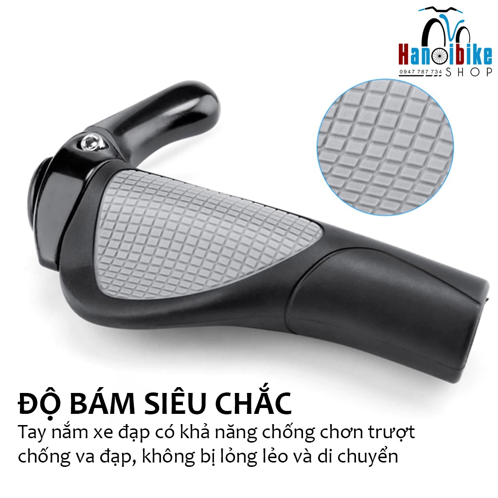 Tay nắm cao su xe đạp chống tê mỏi CXWXC có tay cầm