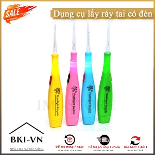 Dụng cụ lấy ráy tai có đèn đa năng cho bé ba đầu thay đổi - 1RAYTAINHUA