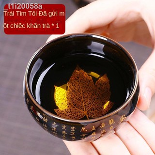 ▩ ℗ Tâm Kinh Chén Muyezhan Kung Fu Bộ trà Jianzhan Tách trà Gốm sứ Tách trà Bát chủ Tách tách đơn Tách trà T