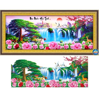 Tranh đính đá Phong cảnh | Non nước hữu tình DF322