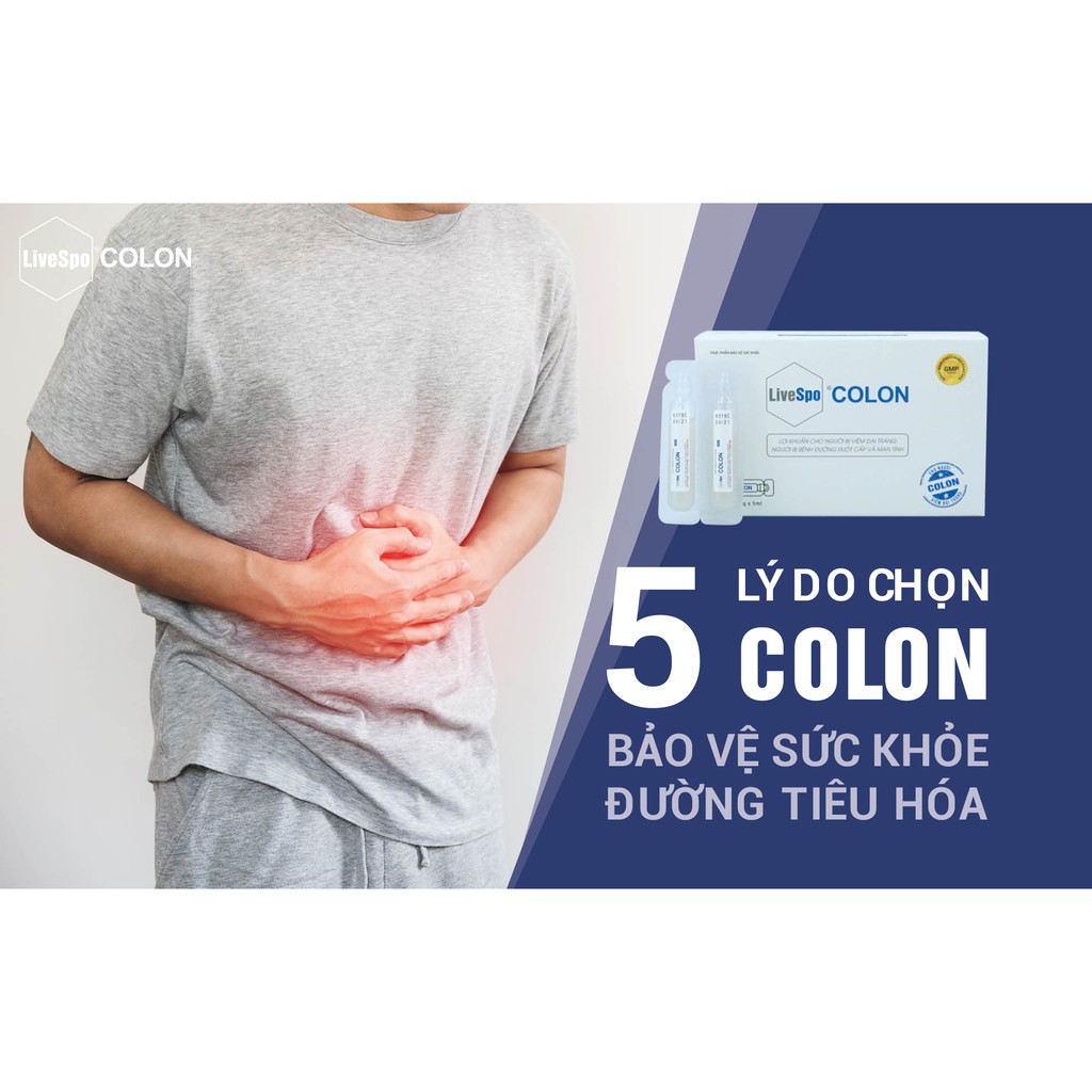 COLON - Bào Tử Lợi Khuẩn Dành Cho Người Viêm Đại Tràng , Bệnh Đường Ruột, Tiêu Chảy , Chướng Bụng Chậm Tiêu