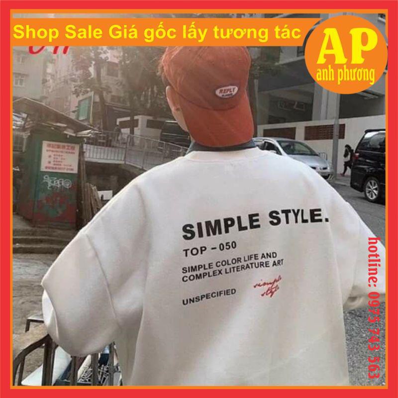 Áo phông bo tay bo gấu Simple♓bo tay bo gấu dày dặn chất đẹp♓phong cách unisex♓thấm hút mồ hôi♓không xù ♓