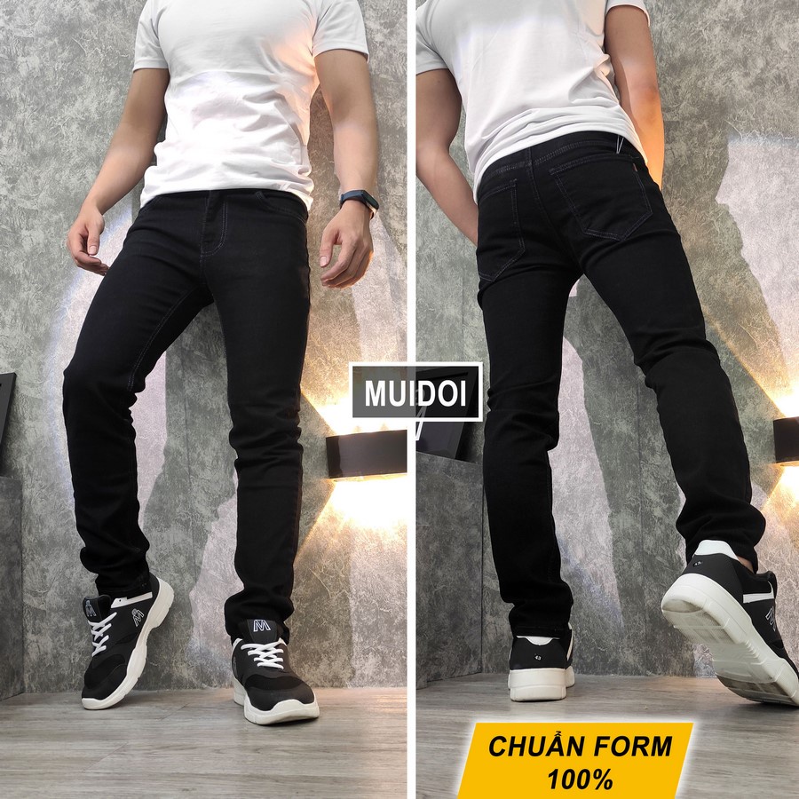 Quần jeans đen nam Inichi Q98 co giãn 4 chiều loại tốt