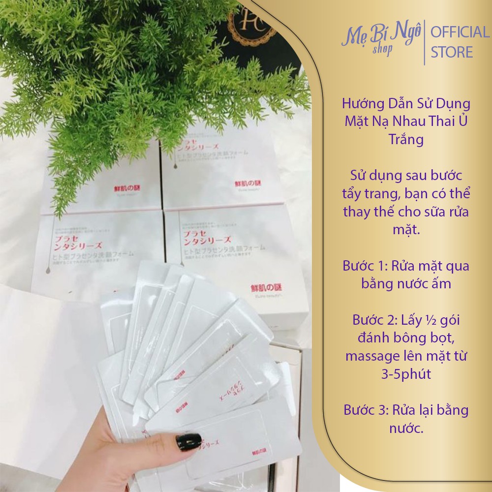 Ủ trắng da mặt [Nội Địa Nhật Hàng Chính Hãng] Mặt Nạ Ủ Trắng Nhau Thai Cừu Giá Rẻ | BigBuy360 - bigbuy360.vn