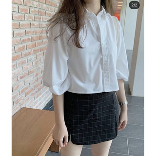 áo sơ mi dáng ngắn tay ống rộng TKA194 1994Closet