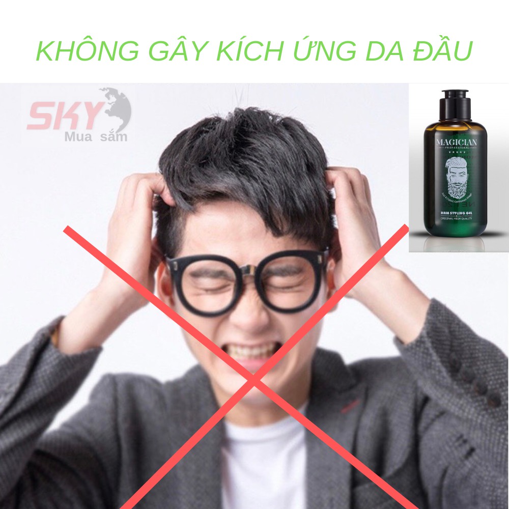 gel vuốt tóc keo vuốt tóc nam cao cấp Magician không gây kích ứng da đầu