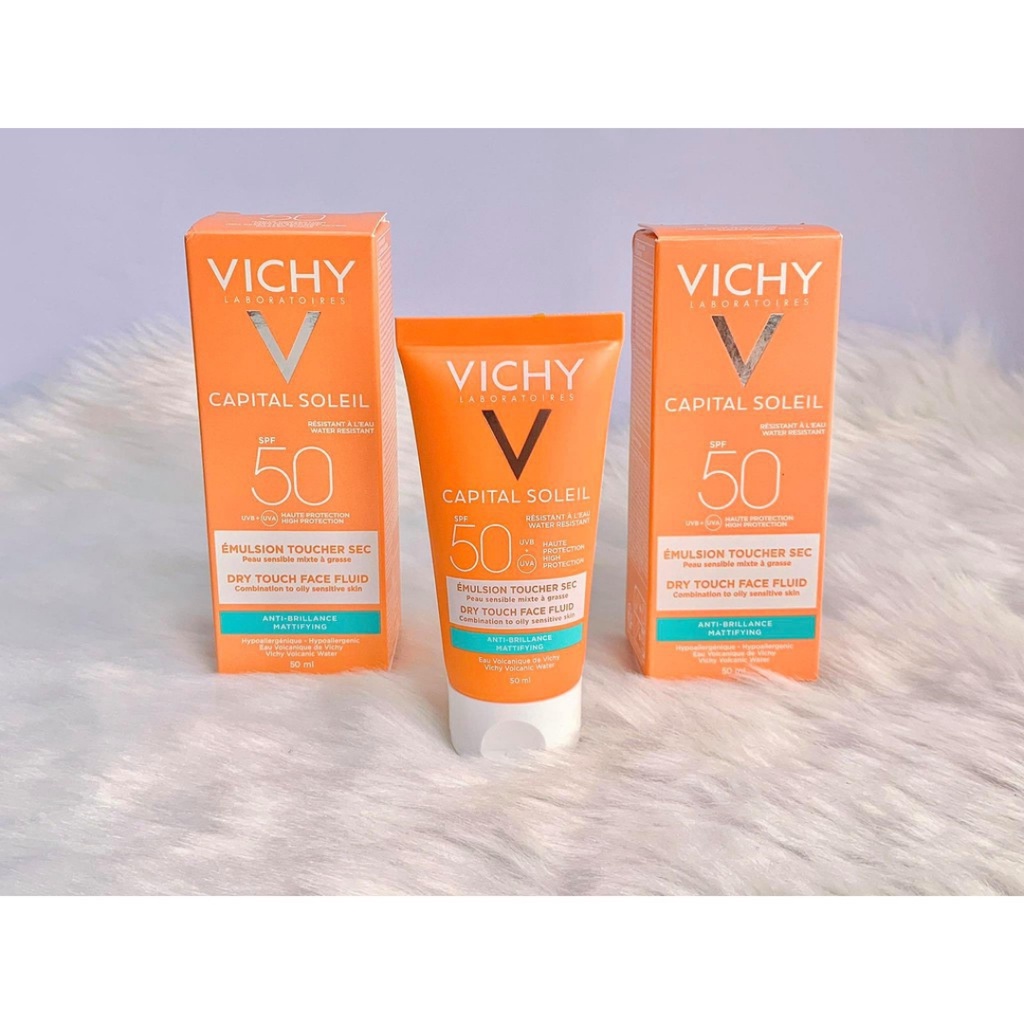 Kem Chống Nắng Vichy Capital Soleil SPF50 Emulsion Toucher Sec Anti-Brillance 50ml