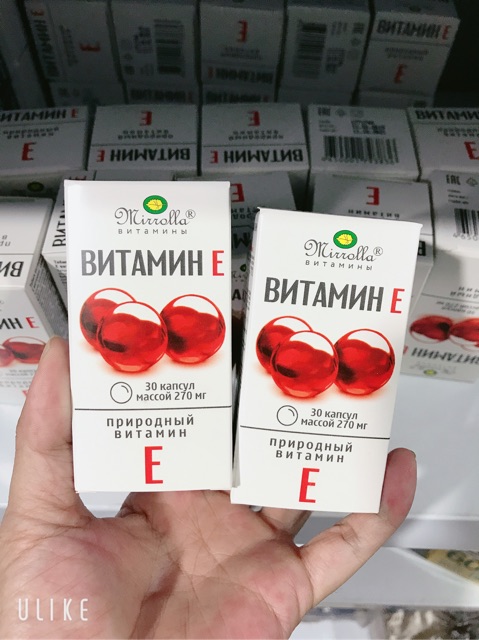 Vitamin E đỏ Nga mẫu mới lọ 30 viên