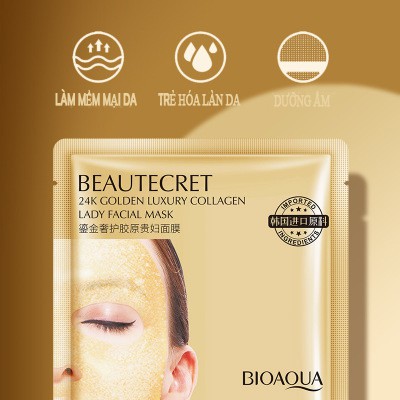 Mặt nạ thạch collagen cấp nước 24k giúp da căng bóng mịn màng mask nội địa trung