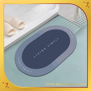 Thảm lót sàn phòng tắm siêu thấm hút nước kích thước 60x40cm nhiều màu