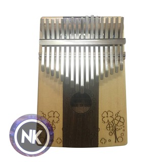 [SALE] Đàn Kalimba Yael 17 phím Mẫu Clover Trơn Tặng kèm Full phụ kiện - Hàng Có Sẵn