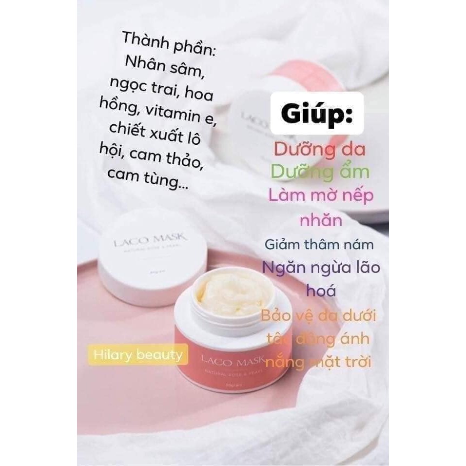 Mặt Nạ Laco 💝FREESHIP💝 Hỗ Trợ Giảm Nám Tàn Nhang Giúp Da Min Màng Đều Màu - Mask sinh học Dạng Kem