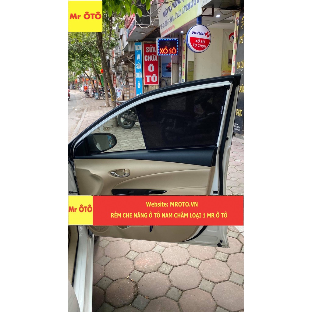 Rèm Che Nắng Xe Toyota Vios Loại 1 Mr.OTO. Bảo Hành 24 tháng. Cam Kết Chuẩn Khít Theo Xe