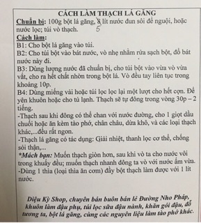 100g bột thạch găng