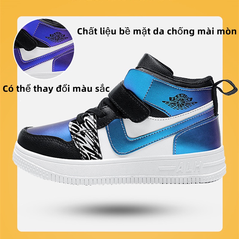 Giày Sneaker Cổ Cao Thiết Kế Mới Thoáng Khí Năng Động Thời Trang Dành Cho Bé