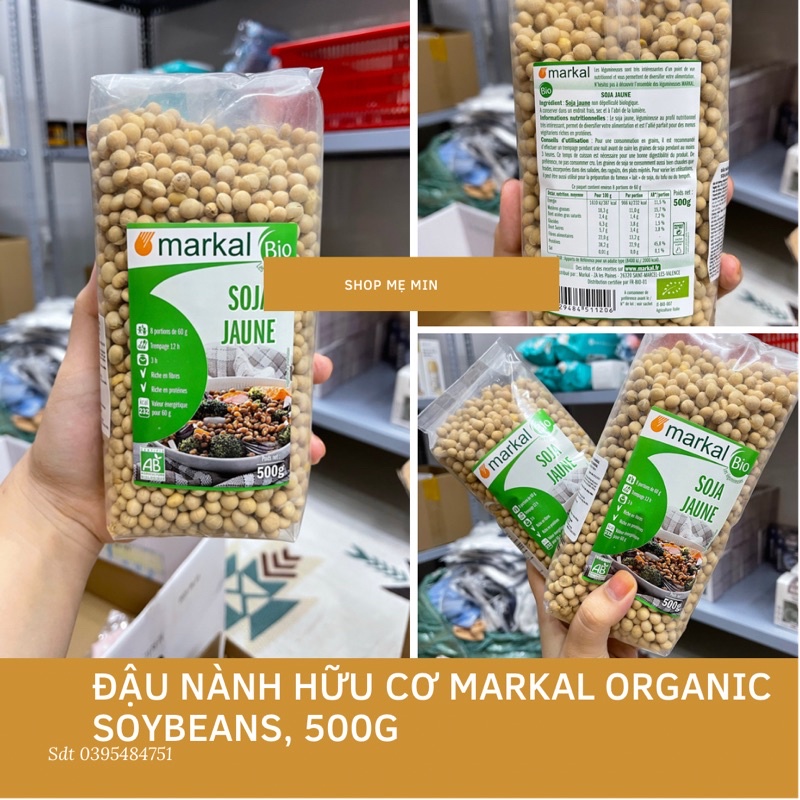 Đậu Nành Hữu Cơ Markal Organic SoyBeans, 500g